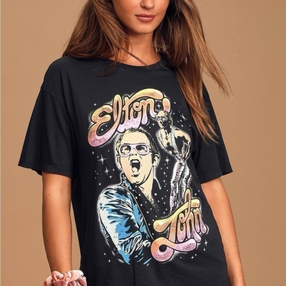 FREE PEOPLE Daydreamer Elton John On Stage Tee - Picture 3 of 9